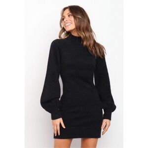 Petal & Pup Black Long Sleeve Dress